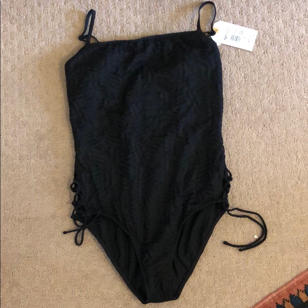 Black high cut Roxy swimsuit